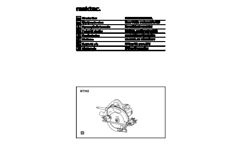 Makita MT582 Circular Saw