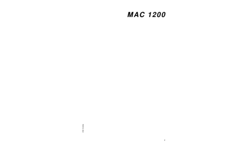 Makita MAC1200 Operator`s manual