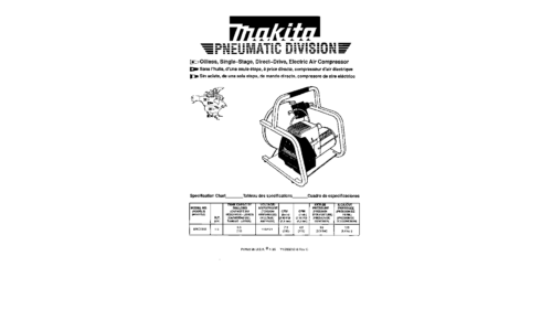 Makita MAC1000 User Manual