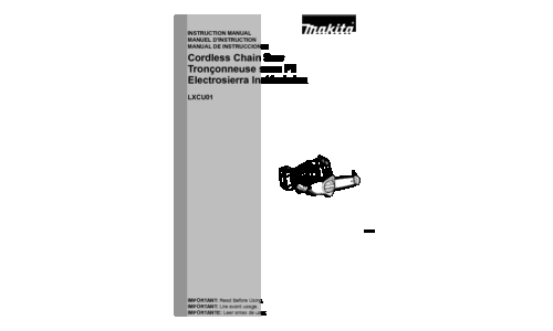 Makita LXCU01 User Manual