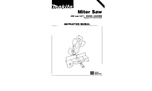 Makita LSl030N User Manual