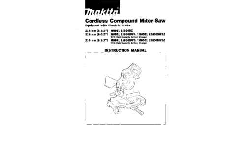 Makita LSSOODWA User Manual