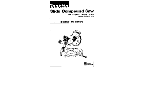 Makita LS1211 User Manual