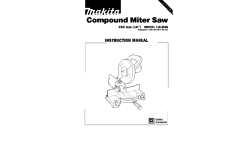 Makita LS1045 User Manual