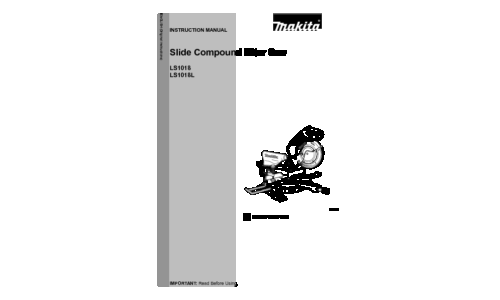 Makita LS1018 User Manual