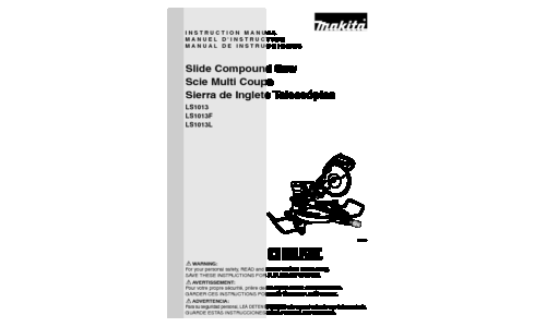 Makita LS1013L User Manual