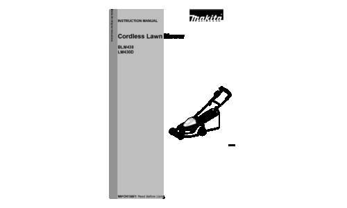 Makita LM430D User Manual