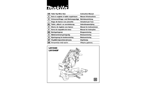 Makita LH1040F User Manual