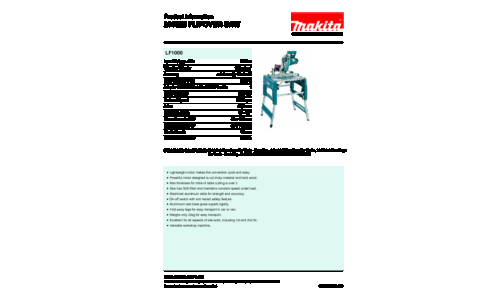 Makita LF1000 Mitre Saw