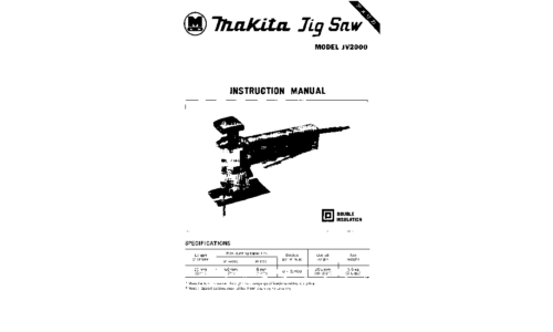 Makita JV2000 User Manual