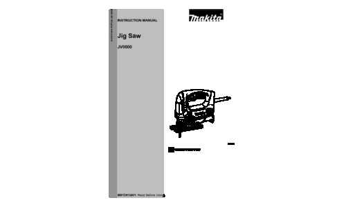 Makita JV0600, JV0600K User Manual