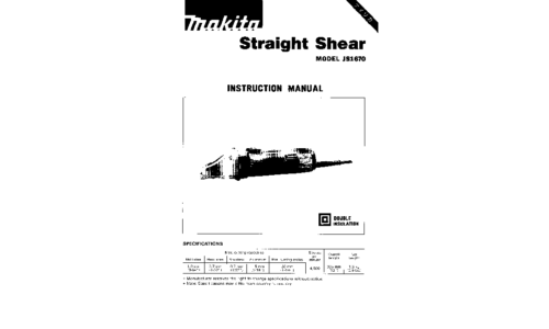 Makita JS1670 User Manual