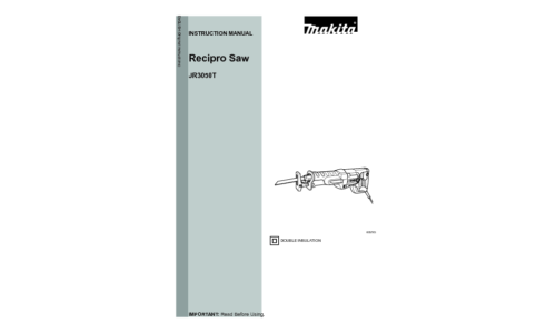 Makita JR3050T Instruction Manual