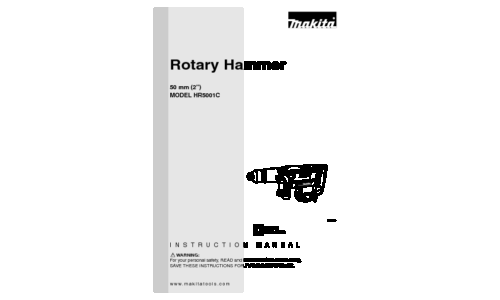 Makita HR5001C User Manual