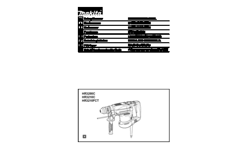 Makita HR3210FCT User Manual