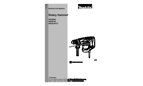 Makita HR3200C User Manual