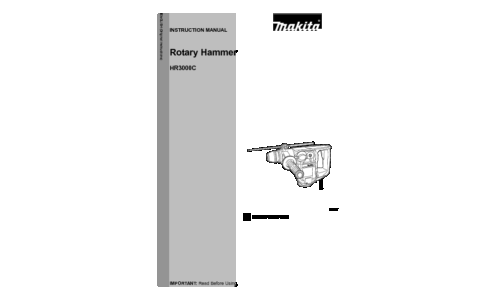 Makita HR3000C User Manual