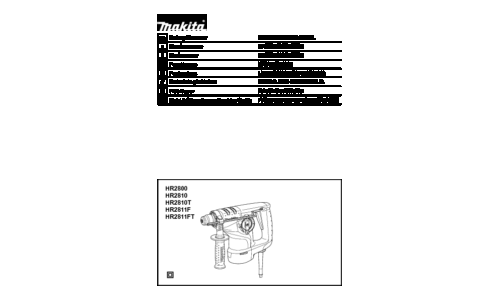 Makita HR2810T User Manual