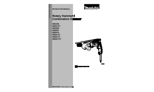 Makita HR2600 User Manual