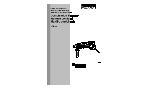 Makita HR2475 User Manual