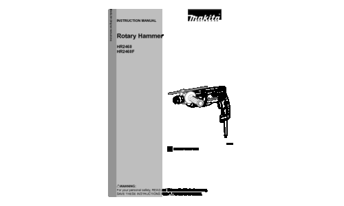 Makita HR2460F User Manual