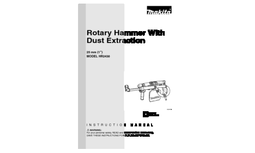 Makita HR2430 User Manual