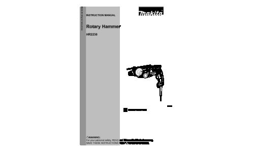 Makita HR2230 User Manual