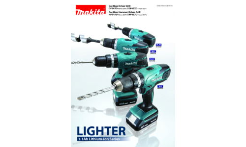 Makita HP457DX100 Cordless Combi Drill