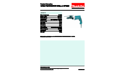 Makita HP2071F Power Drill