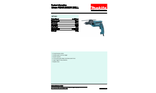 Makita HP1641 Power Drill