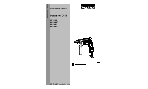 Makita HP1640F User Manual