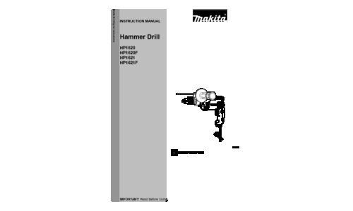 Makita HP1620 Instruction Manual