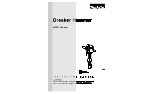 Makita HM1800 User Manual