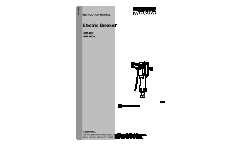 Makita HM1400K User Manual