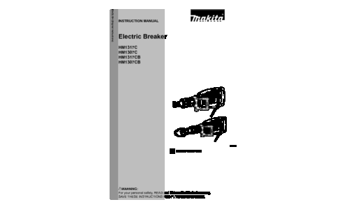 Makita HM1317CB User Manual