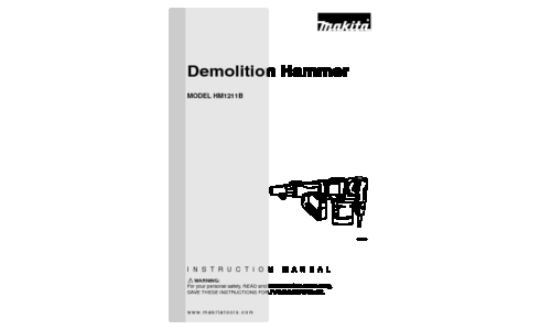 Makita HM1211B User Manual