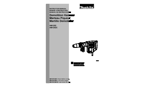 Makita HM1202 User Manual