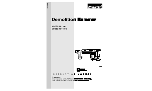 Makita HM1100C User Manual