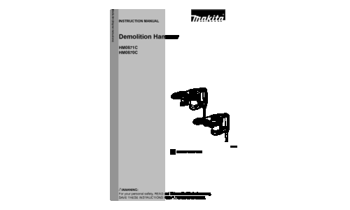 Makita HM0870C User Manual