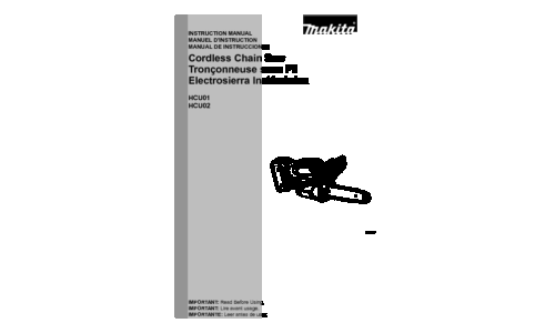 Makita HCU02 User Manual