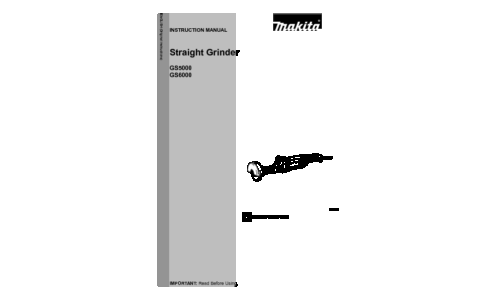 Makita GS6000 User Manual