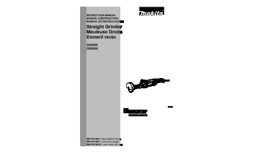 Makita GS5000 User Manual