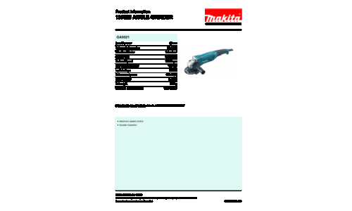 Makita GA5021 Angle Grinder