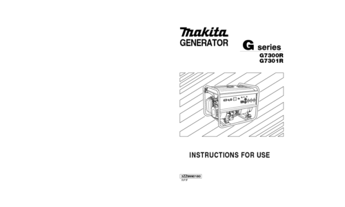 Makita G7301R User Manual