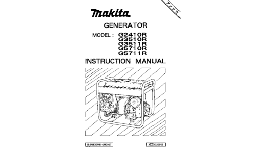 Makita G5711R User Manual