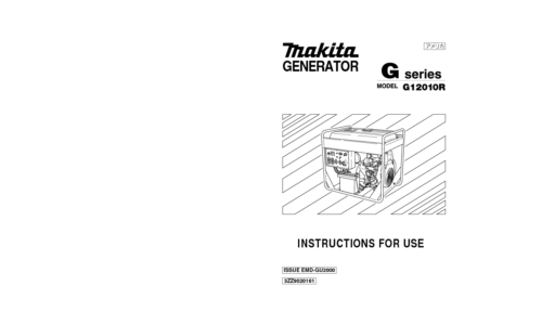 Makita G12010R User Manual