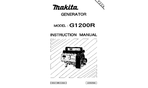 Makita G1200R User Manual