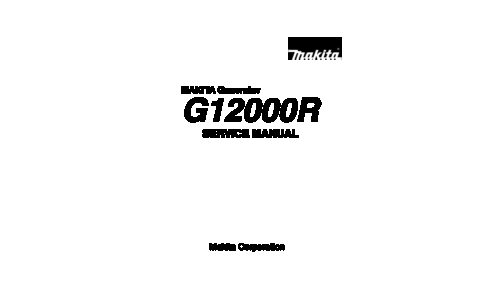 Makita G1200R Service Manual