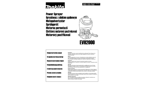 Makita EVH2000 User Manual