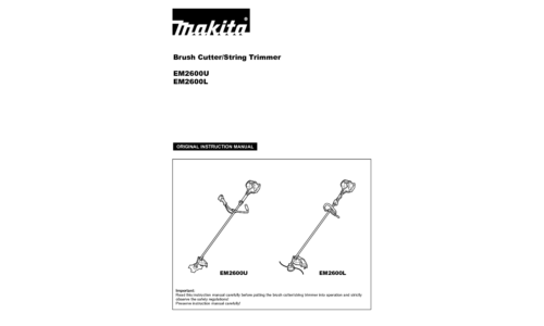 Makita EM2600U User Manual